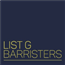 Firm logo for List G Barristers