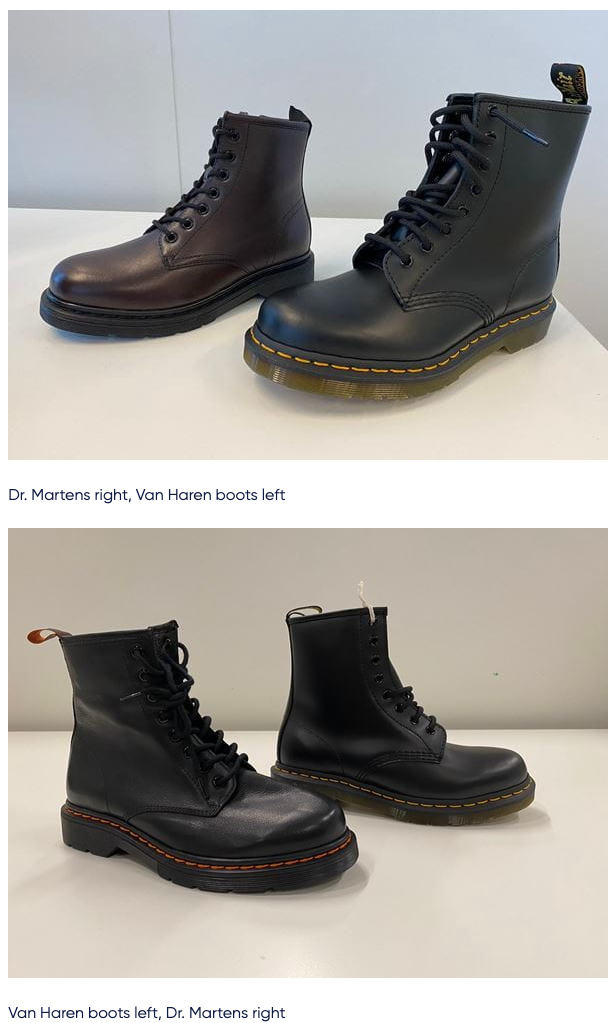 Grazen Deuk Verdrag Van Haren shoes not a slavish imitation of Dr Martens shoes - Lexology