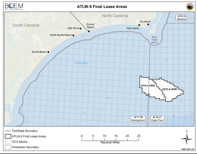 BOEM Issues Final Sale Notice for Offshore Wind Lease Areas in Carolina  Long Bay - Lexology